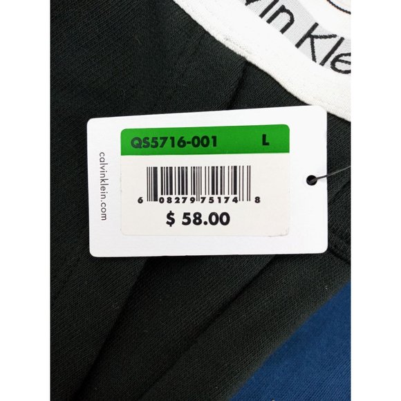 Calvin Klein Women's size Large Jogger Sleep Sweatpants Black Logo Lounge QS5716 - Picture 4 of 11